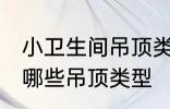 小卫生间吊顶类型有哪些 小卫生间有哪些吊顶类型