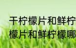 干柠檬片和鲜柠檬哪个更好一些 干柠檬片和鲜柠檬哪个比较好