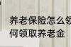 养老保险怎么领取养老金 养老保险如何领取养老金