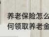 养老保险怎么领取养老金 养老保险如何领取养老金