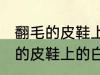 翻毛的皮鞋上的白渍怎么擦干净 翻毛的皮鞋上的白渍如何擦干净