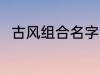 古风组合名字 古风组合名字有哪些